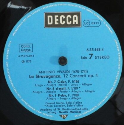 DECCA 6.35448 - Antonio Vivaldi, The Academy Of St. Martin-in-th - Image 9