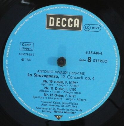 DECCA 6.35448 - Antonio Vivaldi, The Academy Of St. Martin-in-th - Image 10