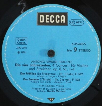 DECCA 6.35448 - Antonio Vivaldi, The Academy Of St. Martin-in-th - Image 11