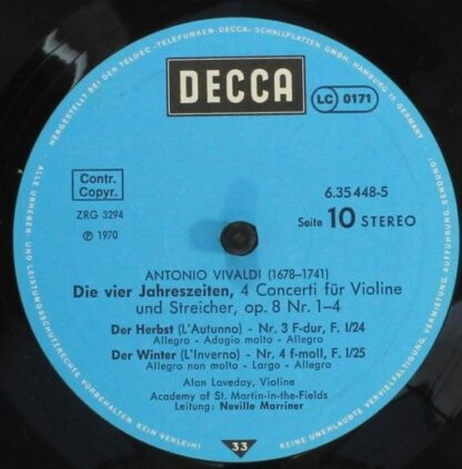 DECCA 6.35448 - Antonio Vivaldi, The Academy Of St. Martin-in-th - Image 12