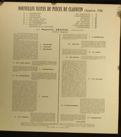 Valois MB 920 - Jean-Philippe Rameau, Huguette Dreyfus - Nouvell - Image 2