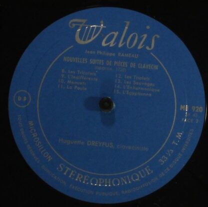 Valois MB 920 - Jean-Philippe Rameau, Huguette Dreyfus - Nouvell - Image 4