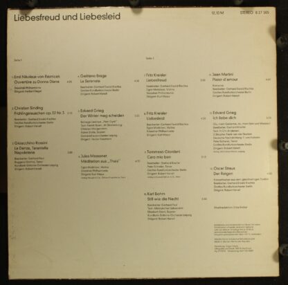 Eterna 8 27 505 - Various - Liebesfreud Und Liebesleid - Image 2