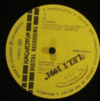 Hungaroton SLPD 12564-65 - Georg Friedrich Händel, Mária Zádori, - Image 7