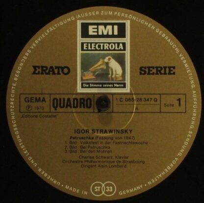 EMI 1C 065-28347Q - Igor Stravinsky,Alain Lombard,Orchestre Phil - Image 3