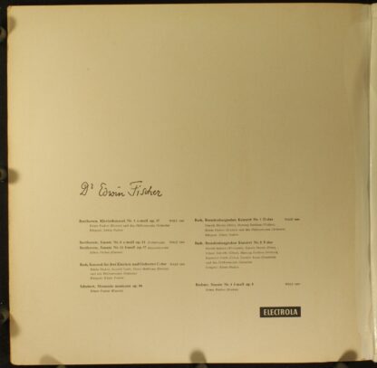 Electrola WALP 1051 - Ludwig Van Beethoven, Edwin Fischer, Philh - Image 3