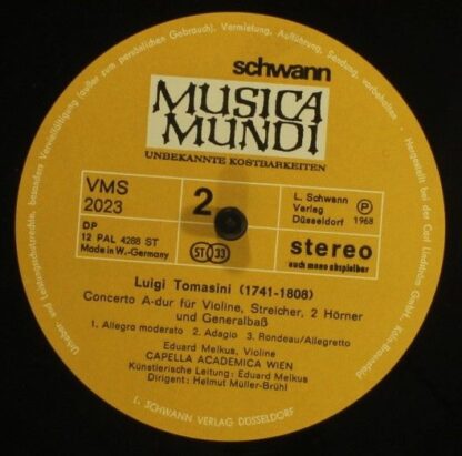 Schwann Musica Mundi VMS 2023 - Joseph Haydn, Luigi Tomasini, Ed - Image 4