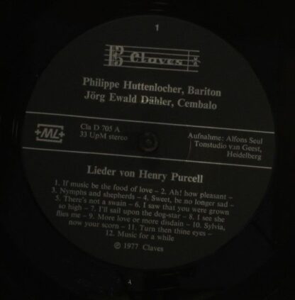 Claves D 705 - Henry Purcell, Philippe Huttenlocher, Jörg Ewald - Image 3