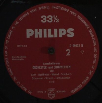 Philips D 99 972 R - Various - Meisterwerke - Festkonzerte (Eine - Image 4