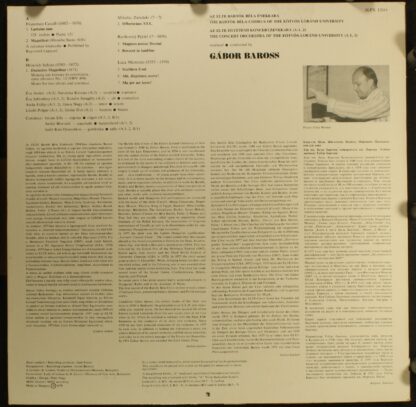 Hungaroton SLPX 12019 - The Bartok Bela Chorus Of The Eötvös Lor - Image 2