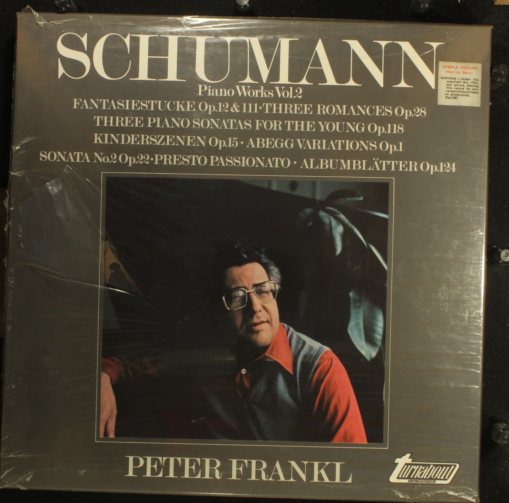 Turnabout TV 37100-2S - Robert Schumann, Peter Frankl - Piano Wo