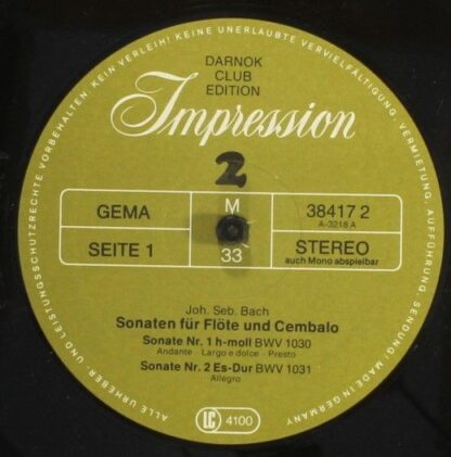 Impression 38 415 6 - Johann Sebastian Bach - 12 Sonaten Für Kon - Image 5
