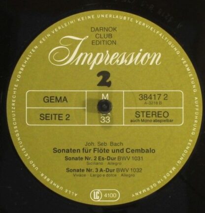 Impression 38 415 6 - Johann Sebastian Bach - 12 Sonaten Für Kon - Image 6
