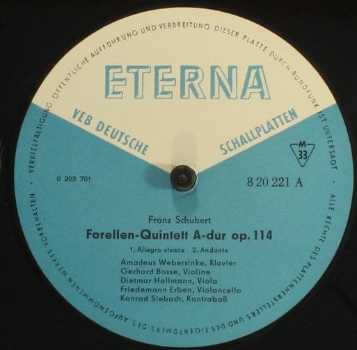 Eterna 8 20 221 - Franz Schubert, Amadeus Webersinke, Gerhard Bo - Image 3