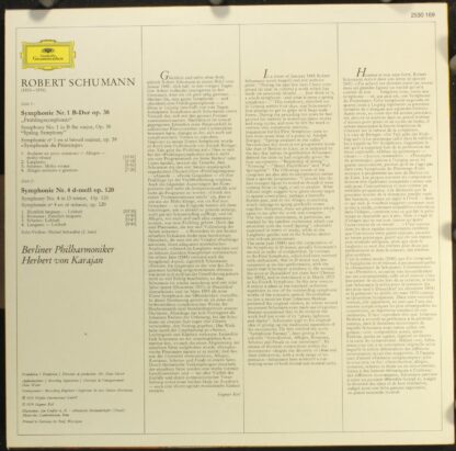 Deutsche Grammophon 2530 169 - Robert Schumann, Berliner Philhar - Image 2