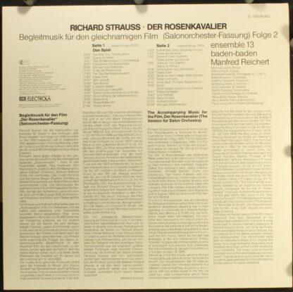 Deutsche Harmonia Mundi 1C 065-99 905 - Richard Strauss, Ensembl - Image 2