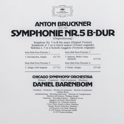 Deutsche Grammophon 2707 113 - Anton Bruckner, Chicago Symphony - Image 7