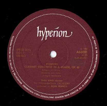 hyperion A66001 - Charles Villiers Stanford, Gerald Finzi, Thea - Image 3