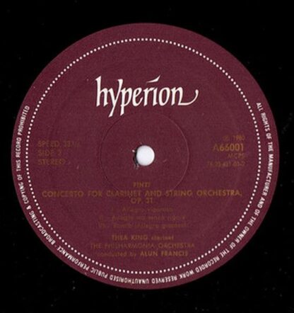 hyperion A66001 - Charles Villiers Stanford, Gerald Finzi, Thea - Image 4