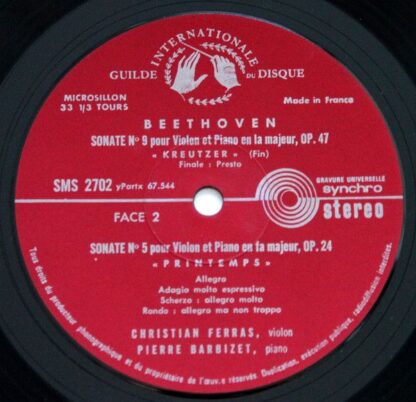 Guilde Internationale Du Disque SMS 2702 - Ludwig van Beethoven, - Image 4
