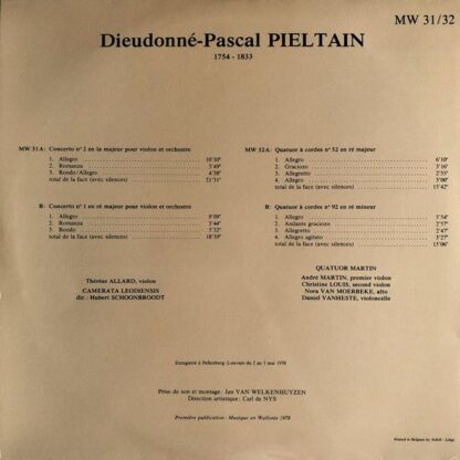 Musique en Wallonie MW 31/32 - Dieudonné-Pascal Pieltain, Thérès - Image 3