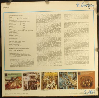 DECCA SMD 1236 - Igor Stravinsky, L'Orchestre De La Suisse Roman - Image 2