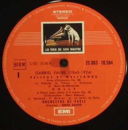 La Voix De Son Maître 2 C 063-10584 - Orchestre De Paris, Serge - Image 3