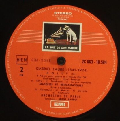 La Voix De Son Maître 2 C 063-10584 - Orchestre De Paris, Serge - Image 4