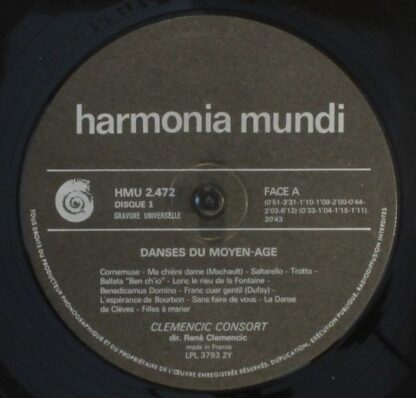 Harmonia Mundi HMU 2.472 - Clemencic Consort,Ricercare-Ensemble - Image 4