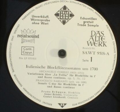 Telefunken SAWT 9518-A - Arcangelo Corelli, Antonio Vivaldi, Fra - Image 3