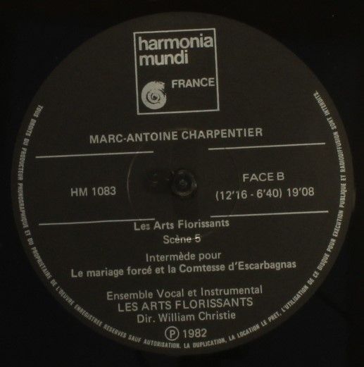 harmonia mundi France HM 1083 - Marc Antoine Charpentier, Les Ar - Image 5
