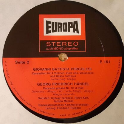 Europa E 161 - Georg Friedrich Händel, Giovanni Battista Pergole - Image 3