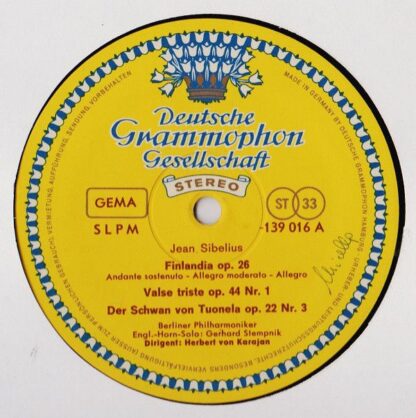 Deutsche Grammophon 139 016 SLPM - Jean Sibelius, Berliner Philh - Image 3