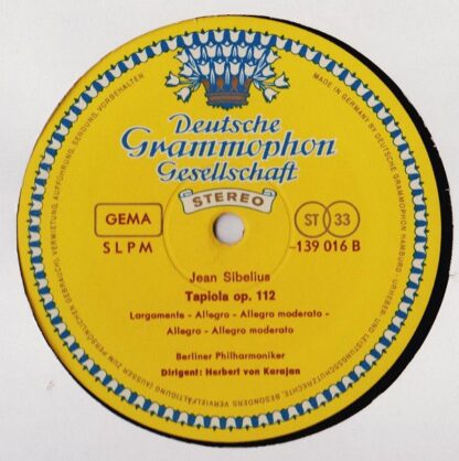 Deutsche Grammophon 139 016 SLPM - Jean Sibelius, Berliner Philh - Image 4
