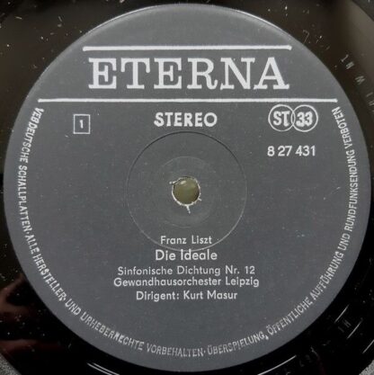 Eterna 8 27 431 - Franz Liszt, Gewandhausorchester Leipzig, Kurt - Image 3