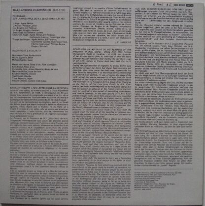Harmonia Mundi HM 1082 - Marc Antoine Charpentier, Les Arts Flor - Image 2