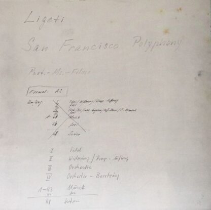 WERGO WER 60076 - György Ligeti - Doppelkonzert / San Francisco - Image 5