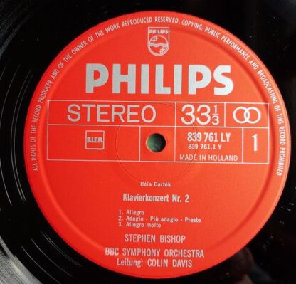 Philips 839 761 LY - Béla Bartók, Igor Stravinsky, Stephen Bisho - Image 5