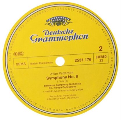 Deutsche Grammophon 2531 176 - Allan Pettersson, Baltimore Symph - Image 4