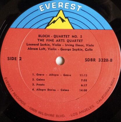 Everest 3328 - Ernest Bloch, Prague Radio Symphony Orchestra, Da - Image 4