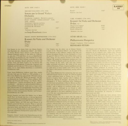 Telefunken 6.42007 - Niccolò Paganini, Carl Stamitz, Franz Anton - Image 4
