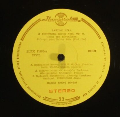 Hungaroton SLPX 11486 - Béla Bartók, Katalin Kasza, Melis György - Image 7