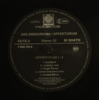 Motette Ursina M 50470 - Various - Ars Gregoriana 9 - Das Offert - Image 5