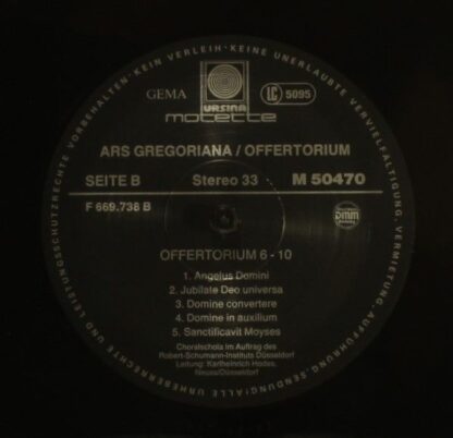Motette Ursina M 50470 - Various - Ars Gregoriana 9 - Das Offert - Image 6
