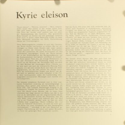 Motette Ursina M 50450 - Various - Ars Gregoriana 10 - Kyrie - Image 3