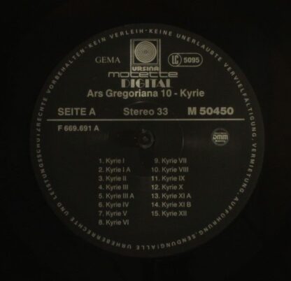 Motette Ursina M 50450 - Various - Ars Gregoriana 10 - Kyrie - Image 5