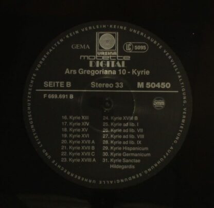 Motette Ursina M 50450 - Various - Ars Gregoriana 10 - Kyrie - Image 6