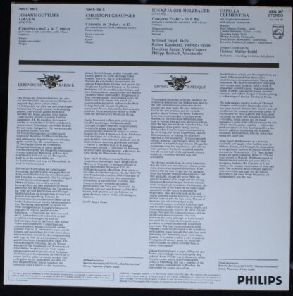 Philips 9502 067 - Johann Gottlieb Graun, Christoph Graupner, Ig - Image 2