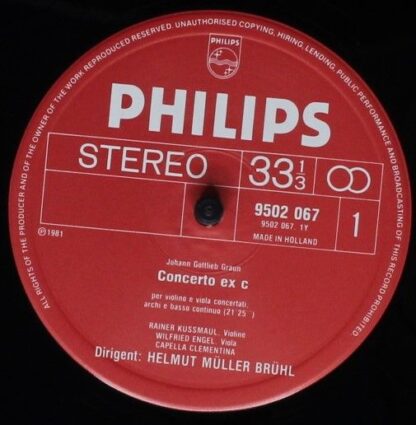 Philips 9502 067 - Johann Gottlieb Graun, Christoph Graupner, Ig - Image 3