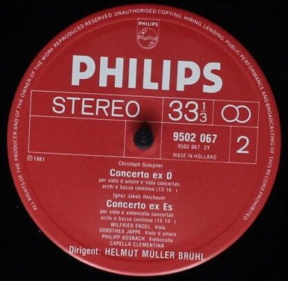 Philips 9502 067 - Johann Gottlieb Graun, Christoph Graupner, Ig - Image 4